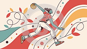 Abstract flowing lines, elegant organic patterns and dynamic motion, vector design Generative AI