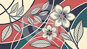 Abstract flowing lines, elegant organic patterns and dynamic motion, vector design Generative AI