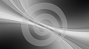 Abstract Flowing Lines in Grayscale Create Dynamic Background Design