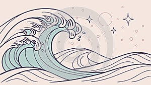 Abstract Flowing Lines Pattern, Dynamic and Modern Design, vector design Generative AI