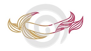 Abstract Flowing Lines Pattern Icon - Dynamic Motion Modern Design Element, vector design Generative AI