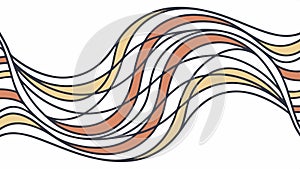 Abstract Flowing Lines and Waves, Dynamic Pattern, vector design Generative AI