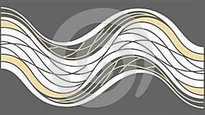 Abstract flowing lines, wavy pattern and dynamic background vector design Generative AI