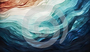 Abstract flowing of nature pattern lines texture color background.exotic wallpaper in painting style.wavy wave art shape