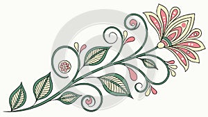 Abstract Flowing Organic Pattern Background, vector design Generative AI