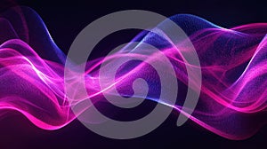 Abstract flowing particle wave data network background