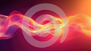 Abstract flowing particle wave energy background