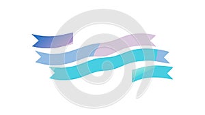 Abstract Flowing Ribbon Banner Gradient Vector, vector design Generative AI