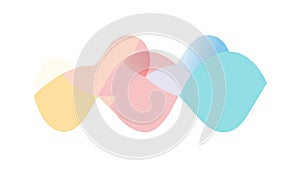 Abstract Flowing Shapes Vector, Smooth Gradient Art Element, vector design Generative AI