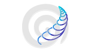 Abstract Flowing Spiral Shape for Dynamic Growth, vector design Generative AI