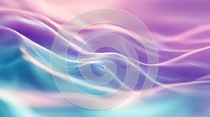 Abstract flowing wave pattern in soft gradient colors