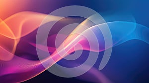 Abstract flowing wave patterns creating a vibrant gradient background