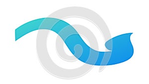 Abstract Flowing Wave Shape: Dynamic Design Element, vector design Generative AI