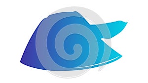 Abstract Flowing Wave Shape, Dynamic Modern Element, vector design Generative AI