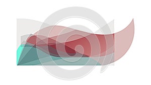 Abstract Flowing Waves Geometric Lines Vector, vector design Generative AI