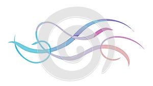 Abstract Flowing Waves Smooth Dynamic Lines Elegant Graphic Element, vector design Generative AI