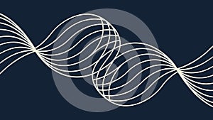 Abstract Flowing Wavy Lines Pattern Background, vector design Generative AI