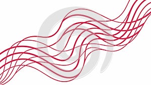 Abstract Flowing Wavy Lines Pattern Vector Illustration, vector design Generative AI