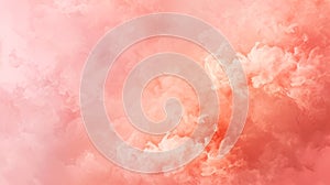Abstract fluffy background in pantone peach fuzz color AI Generated