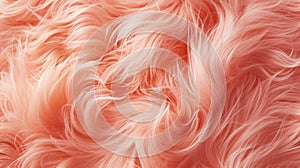 Abstract fluffy background in pantone peach fuzz color AI Generated