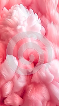 Abstract fluffy soft color sweet candyfloss texture, generative AI.