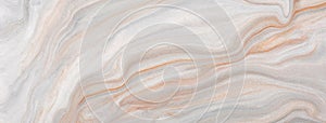 Abstract fluid art background light beige and white colors. Liquid marble. Acrylic painting with pearl gray gradient