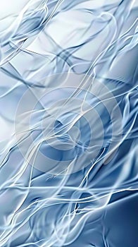 Abstract Fluid Art in Cool Tones. Generative ai