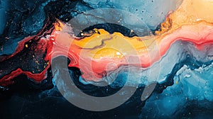 Abstract Fluid Art: Cosmic River