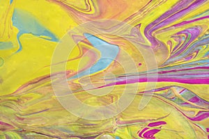 Abstract fluid art texture. A multicolored pictorial fragment of a painting