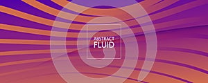 Abstract Fluid Background. 3d Geometric Elements.