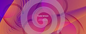 Abstract Fluid Background. 3d Gradient Flyer.