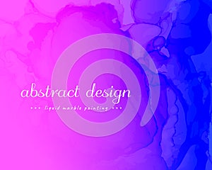 Abstract Fluid. Blue Pink Dynamic Motion. Creative Liquid Pattern. Modern Abstract Fluid. Gradient Flow Wallpaper