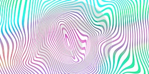 Abstract fluid color blend background, holographic iridescent stripes pattern. Vector trend liquid color gradient