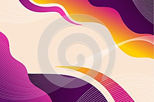 Abstract Fluid creative templates with dynamic linear waves.cards, color covers set. Geometric background design.