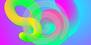 Abstract fluid curve shape background. Gradient blend line. Creative design element.
