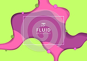 Abstract fluid dynamic style banner web design green and pink bright color background. Creative liquid for poster, web, landing,