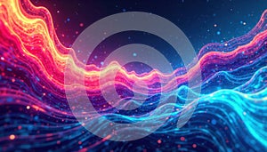 Abstract fluid dynamics and energy flow visualization An abstract visualization of fluid dynamics with