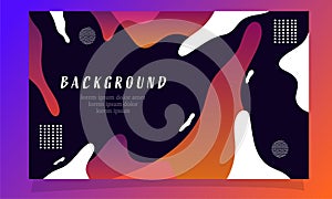 abstract fluid gradient color background vector design for landing page web background