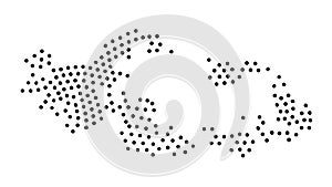 Abstract Fluid Halftone Dot Pattern Vector, vector design Generative AI