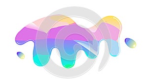 Abstract Fluid Liquid Blob Shape with Dynamic Gradient Colors, vector design Generative AI