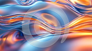 Abstract Fluid Metallic Waves Background Texture