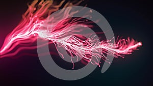 Abstract Fluid Particles Graphic Intro Background