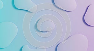 Abstract Fluid Shapes on Gradient Background, Modern Design