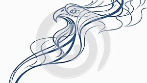 Abstract Fluid Smoke: Dynamic Wavy Element Design, vector design Generative AI