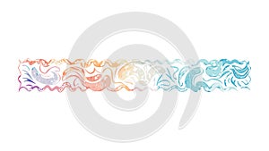 Abstract Fluid Wave Pattern Vector Border Design, vector design Generative AI