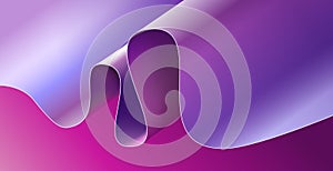 Abstract fluid wave ribbon purple pink blue background vector illustration graphic, wavy dynamic energy magenta wallpaper backdrop
