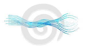 Abstract Fluid Wavy Lines Pattern, vector design Generative AI