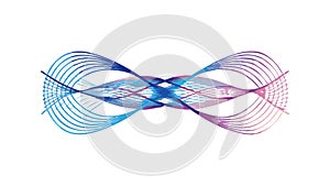 Abstract Fluid Wavy Lines Vector Background for Dynamic Design, vector design Generative AI