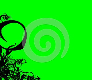 Abstract fluorescent green background