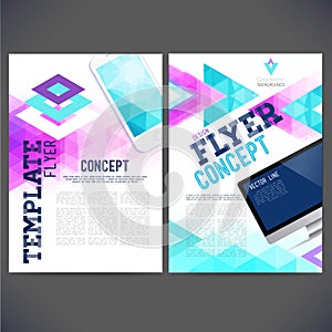 Abstract Flyer, Brochure Design Templates.